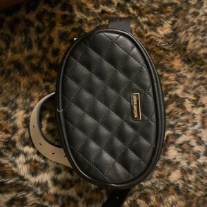 Steve Madden Black Quilted Crossbody Bag